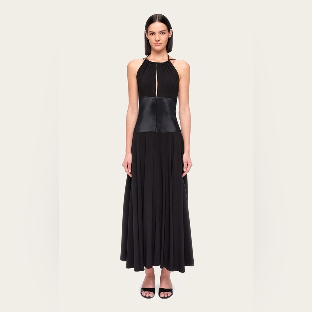Salvatore Ferragamo Elegant Black Maxi Dress